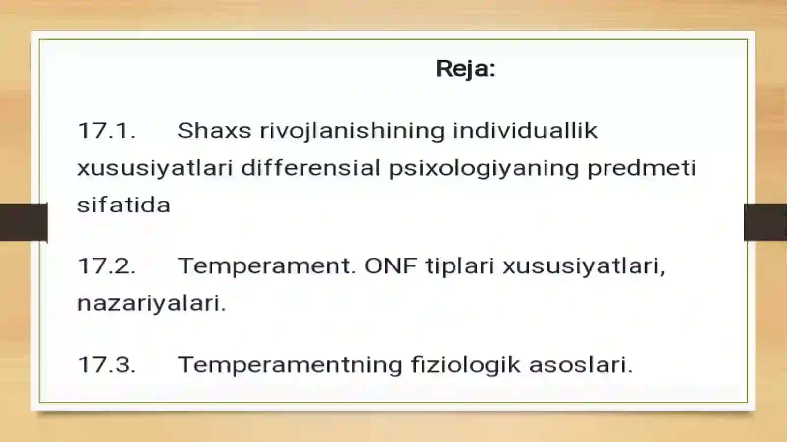 Shaxs rivoji Temperament tipi 2