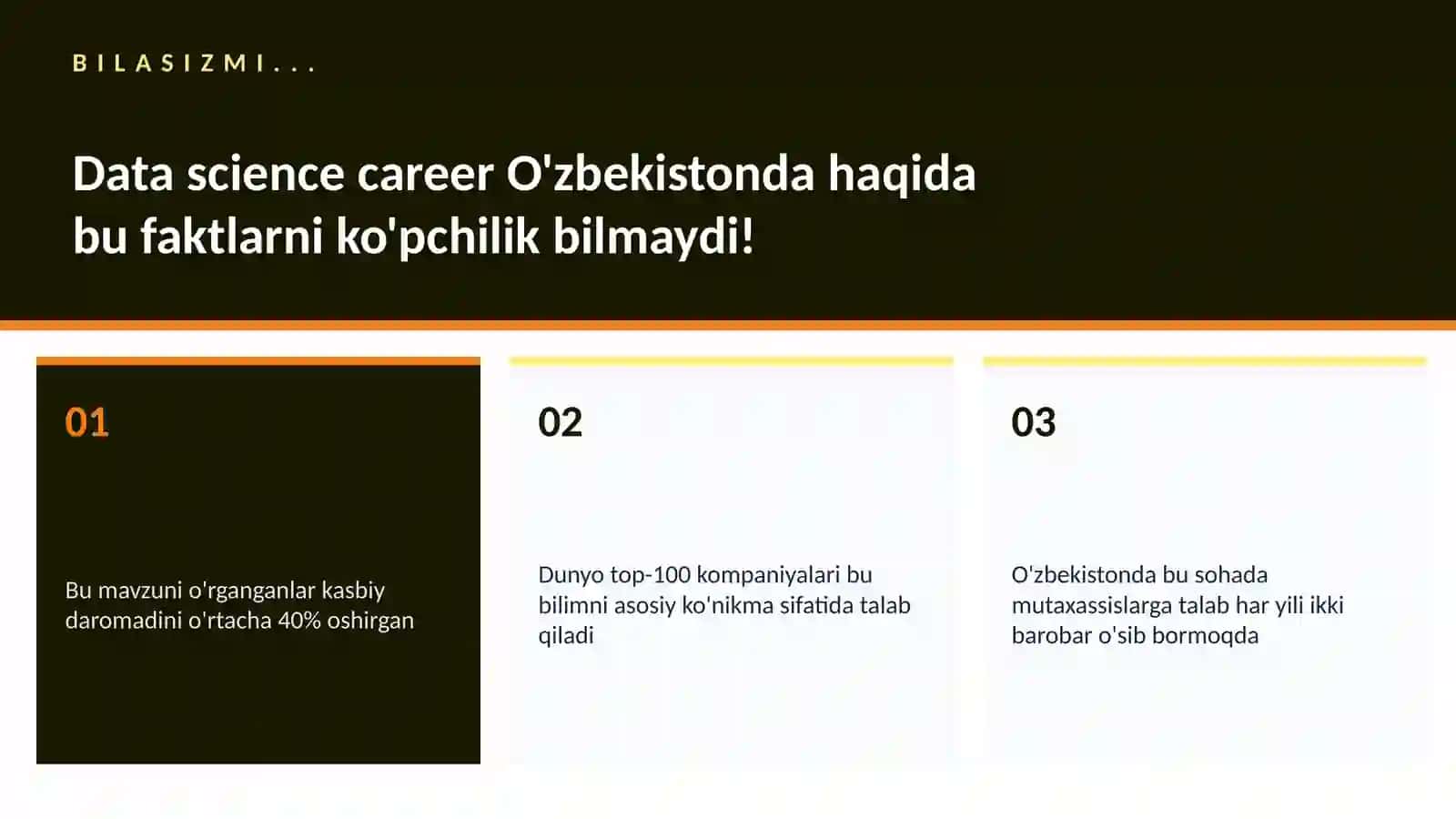 Data science career O'zbekistonda 2