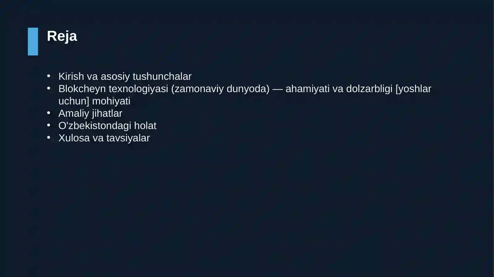 Blokcheyn texnologiyasi (zamonaviy dunyoda) — ahamiyati va dolzarbligi [yoshlar uchun] 2