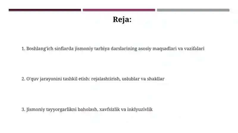 Boshlang‘ich sinflarda jismoniy tarbiya mashg‘ulotlarini tashkil etish 2