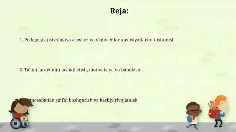 Pedagog- psixologlarning tarbiyachisiga qoʻyiladigan talablar va ish metodlari 2