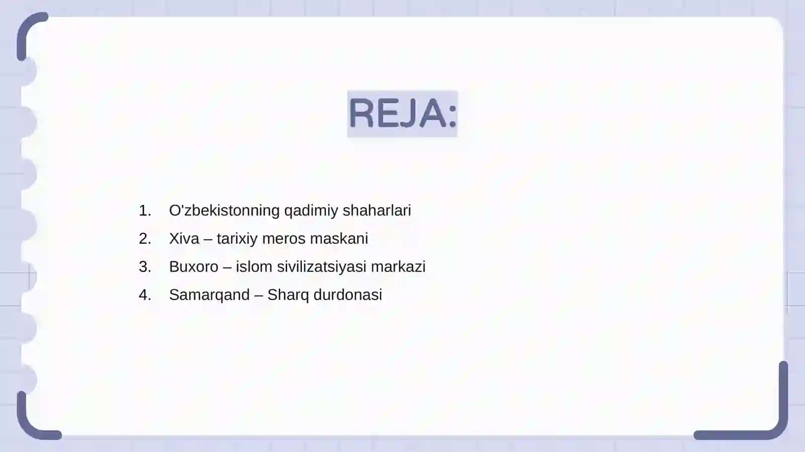 O'zbekistonning qadimiy shaharlari 2