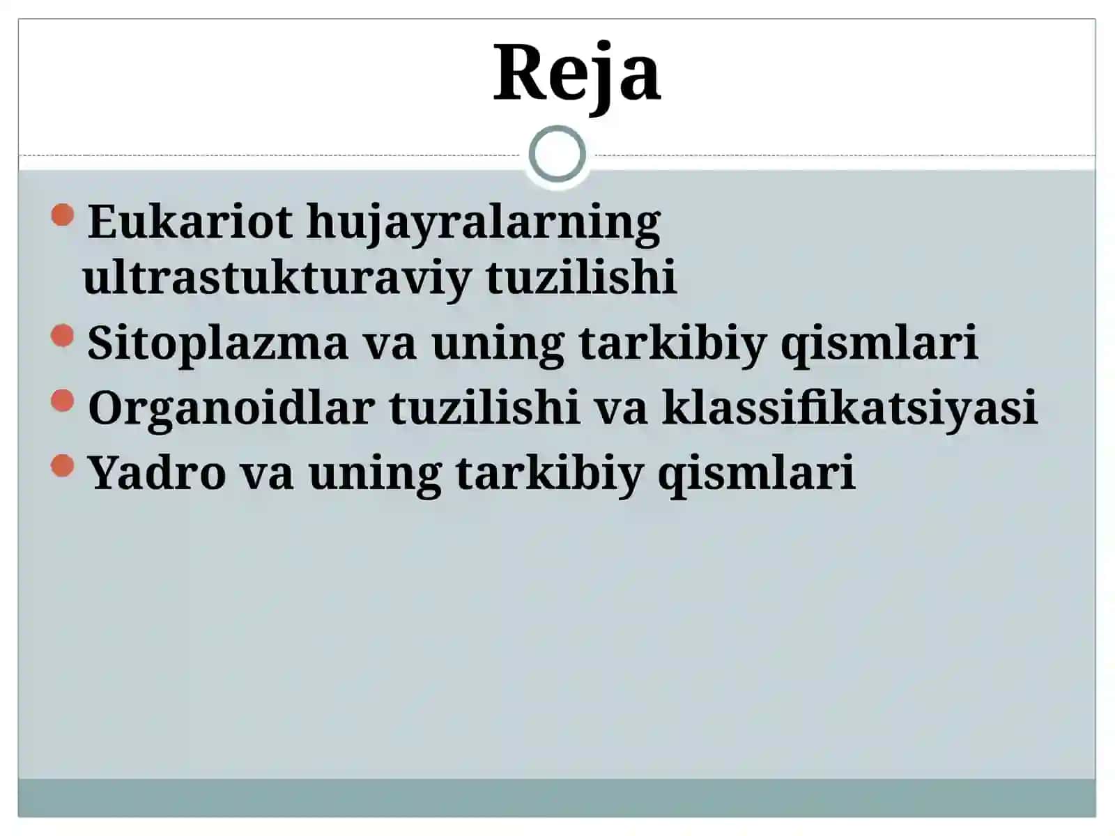 Eukariot hujayralarning ultrastukturaviy tuzilishi 2