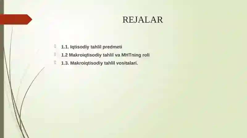 Makroiqtisodiy tahlil va prognozlash 2