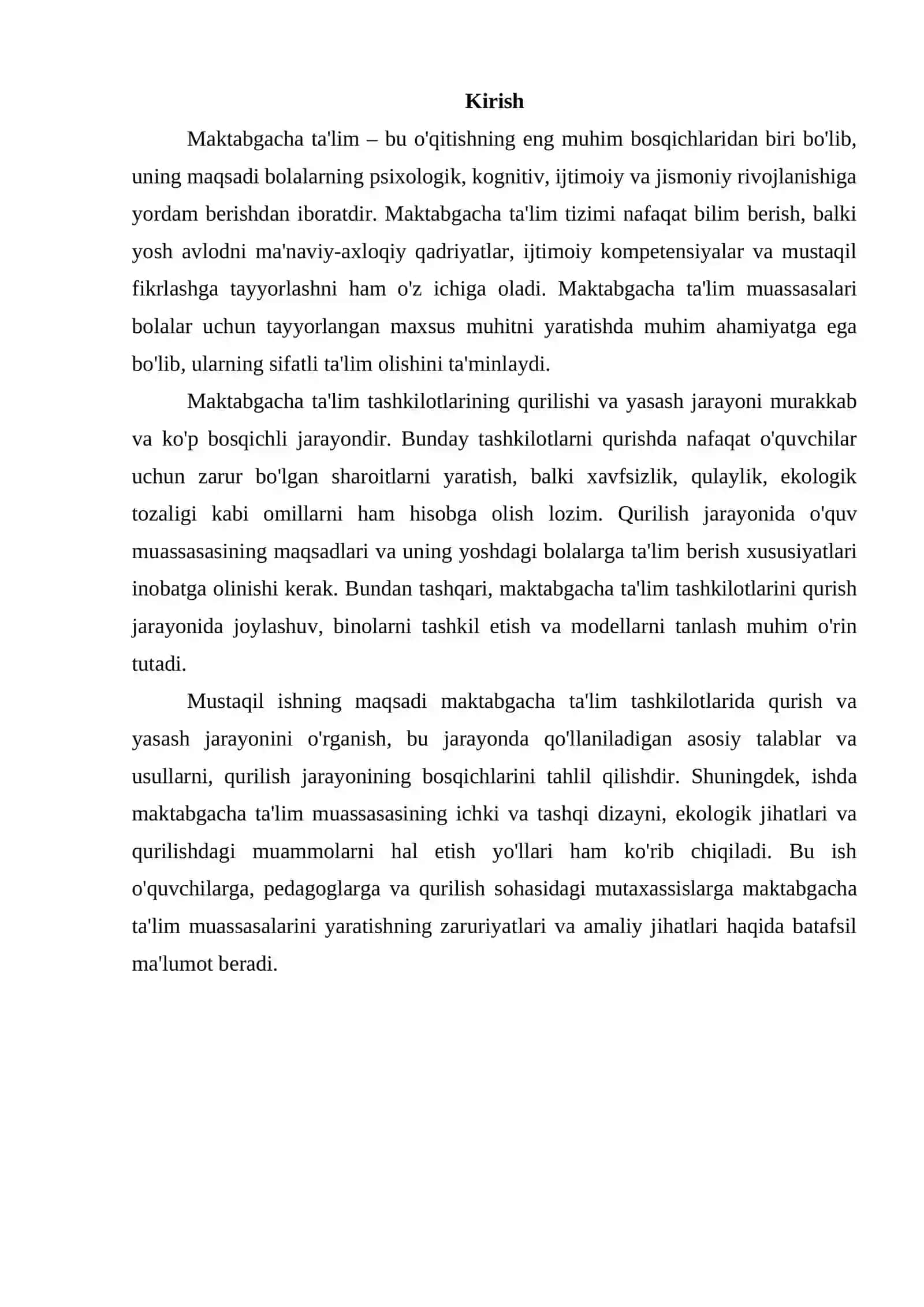 Maktabgacha ta'lim tashkilotlarda qurish yasash 2