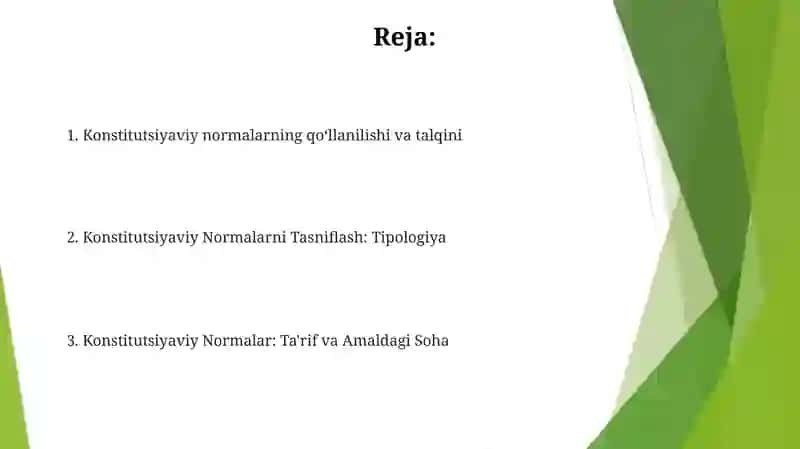 Konstitutsiyaviy huquq normalari va ularning tasnifi 2