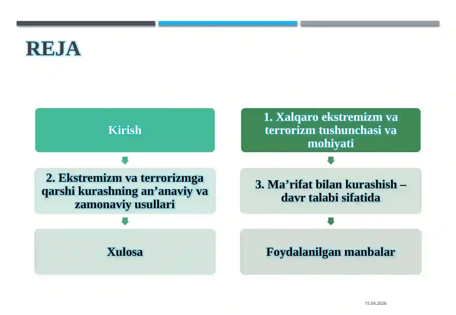 Xalqaro ekstremizm va terrorizmga qarshi ma'rifat bilan kurashish davri taqozosi 2