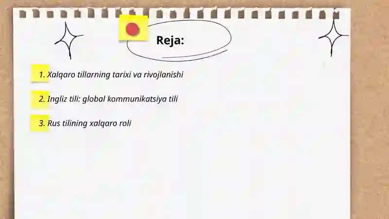 Xalqaro va suniy tillar 2