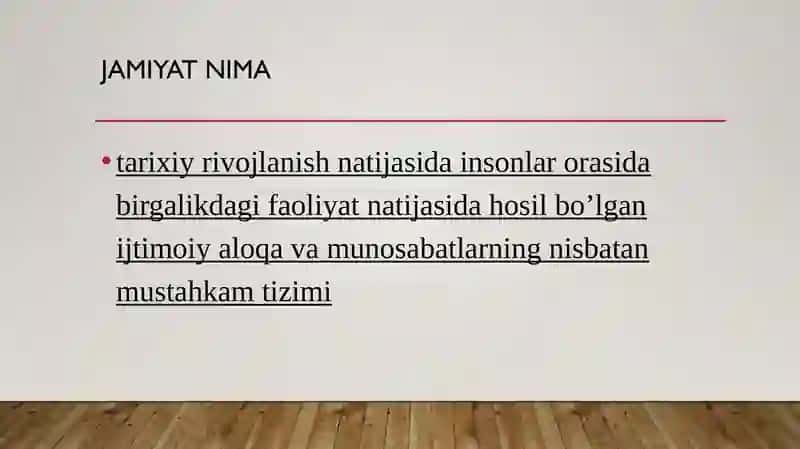 Jamiyat falsafasi 2