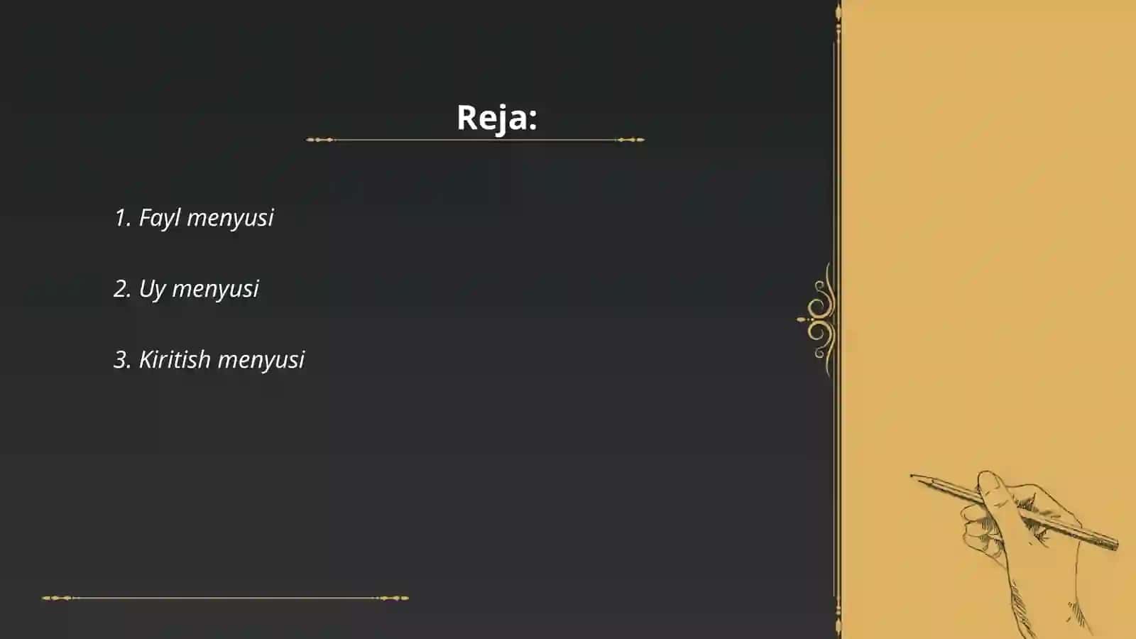 Excel dasturi menyulari 2