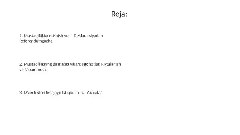 Oʻzbekiston Respublikasinig mustaqilika erishishi tarixi 2