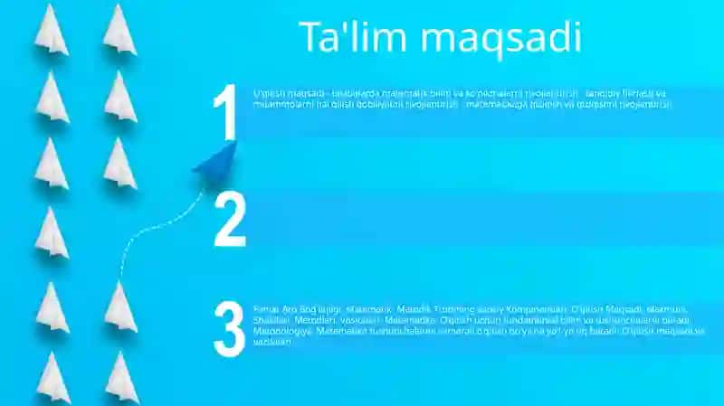Boshlanğich Sinflarda Matematika Ôqitish Metodikasi Fan Sifatida Fanlar Aro Boğliqligi 2