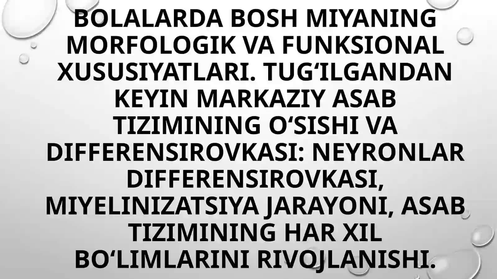 Ashurova Dinoraning Bolalar Kasalliklari Propedevtikasi Taqdimoti 2