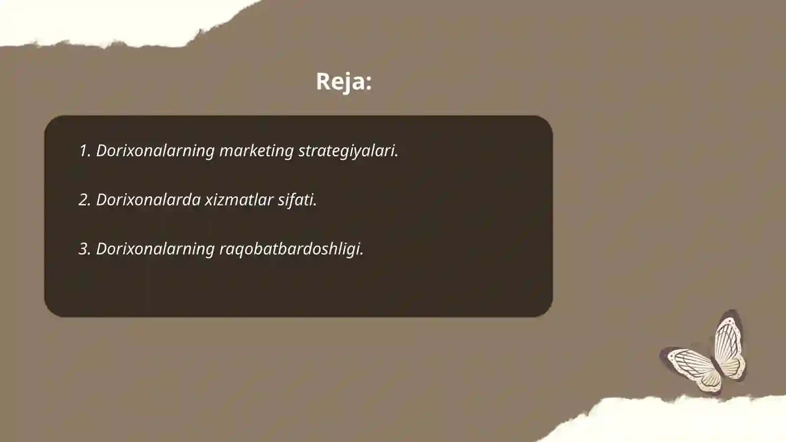 Dorixonalarning marketing strategiyalari 2