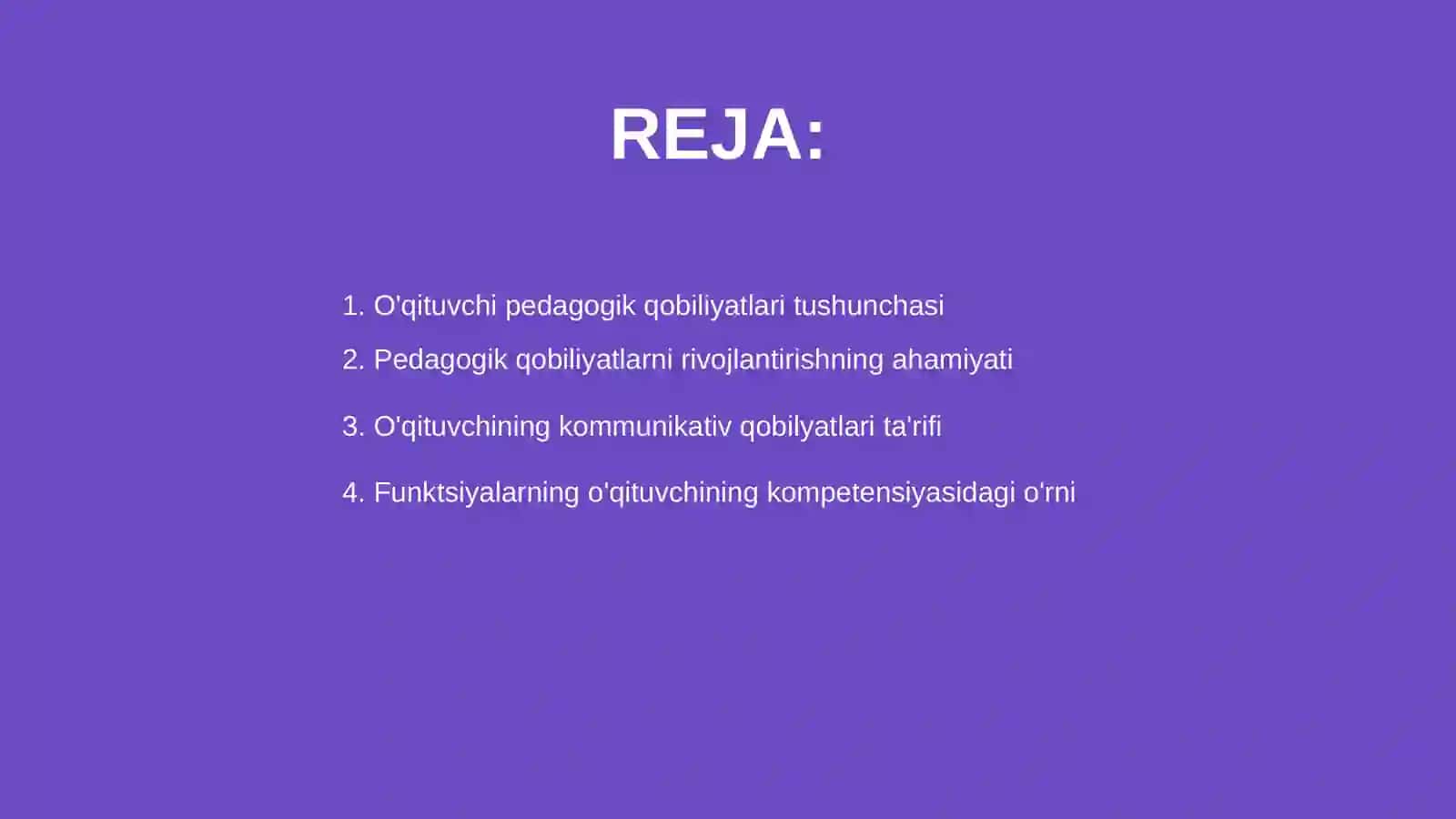 O'qituvchi pedagogik qobiliyatlarini rivojlantirish funktsiyalari 2