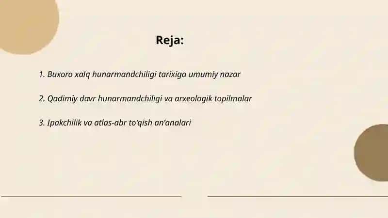 Buxoro xalq hunarmandchiligi tarixi 2