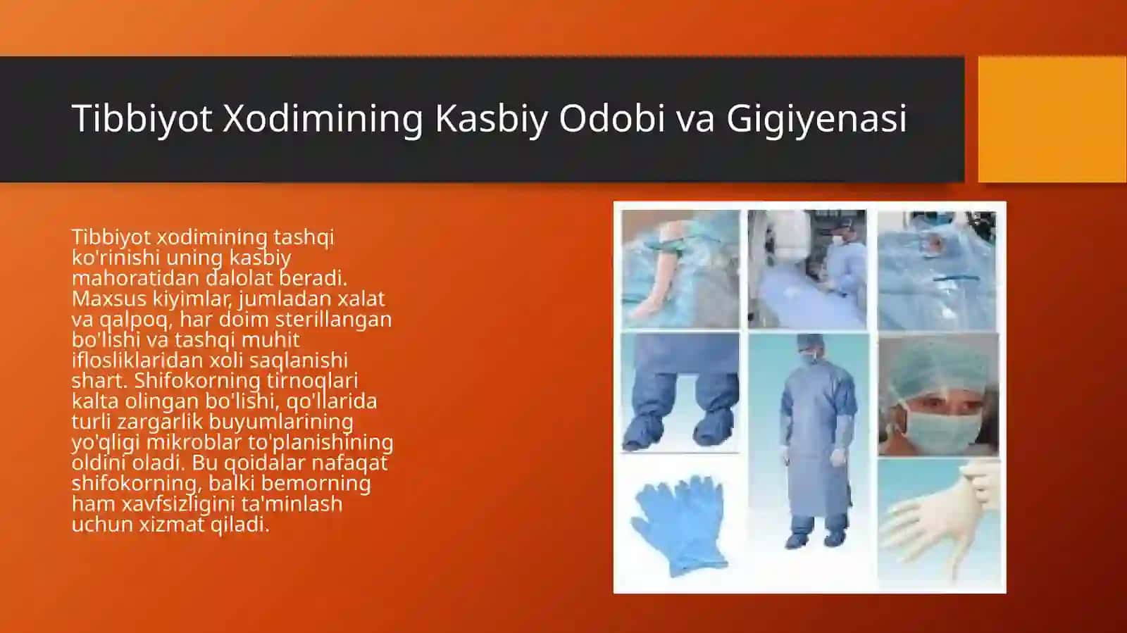 Tibbiyotda Sanitariya-Gigiyena Rejimi xirurgik bemorlar gigeyenasi 2