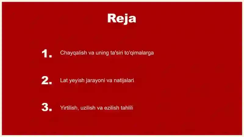 chayqalish va uning ta'siri to'qimalarga 2