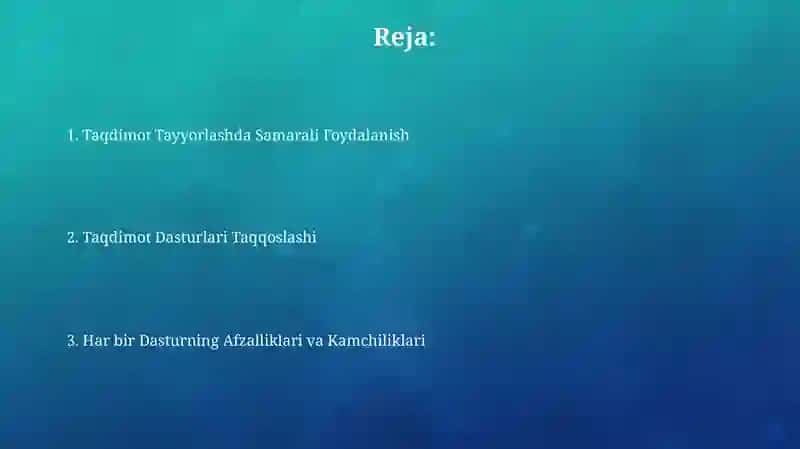 Taqdimot dasturlari 2