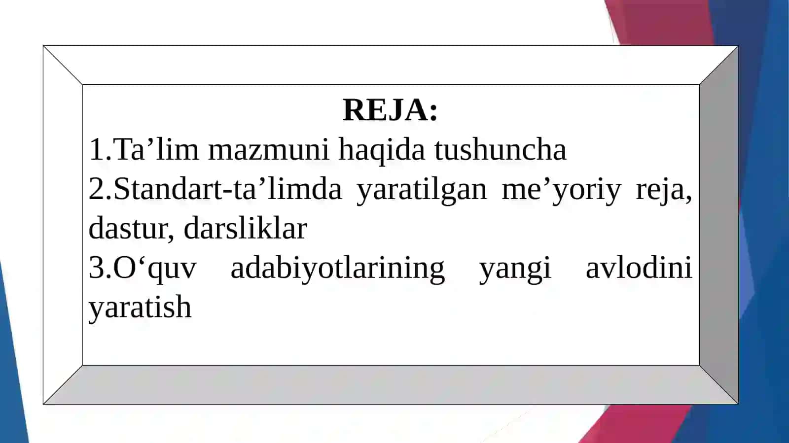 Kasbiy ta'lim mazmuni 2