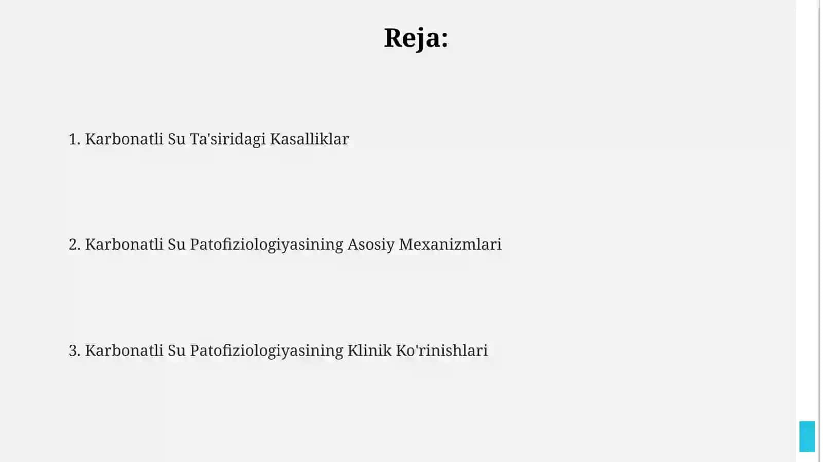 Karbon suvlar patafiziologiyasi 2