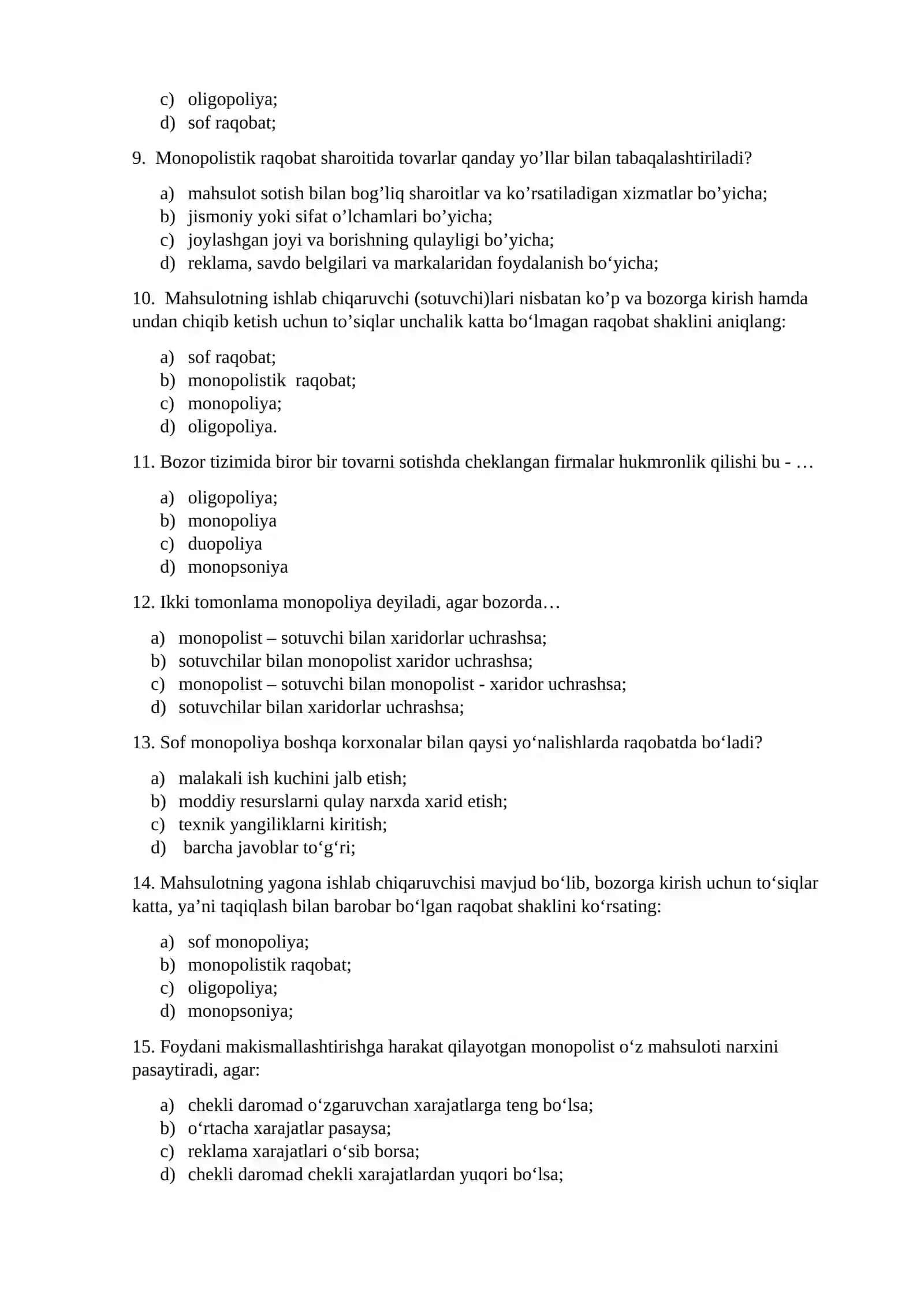 Nomukammal raqobat 2
