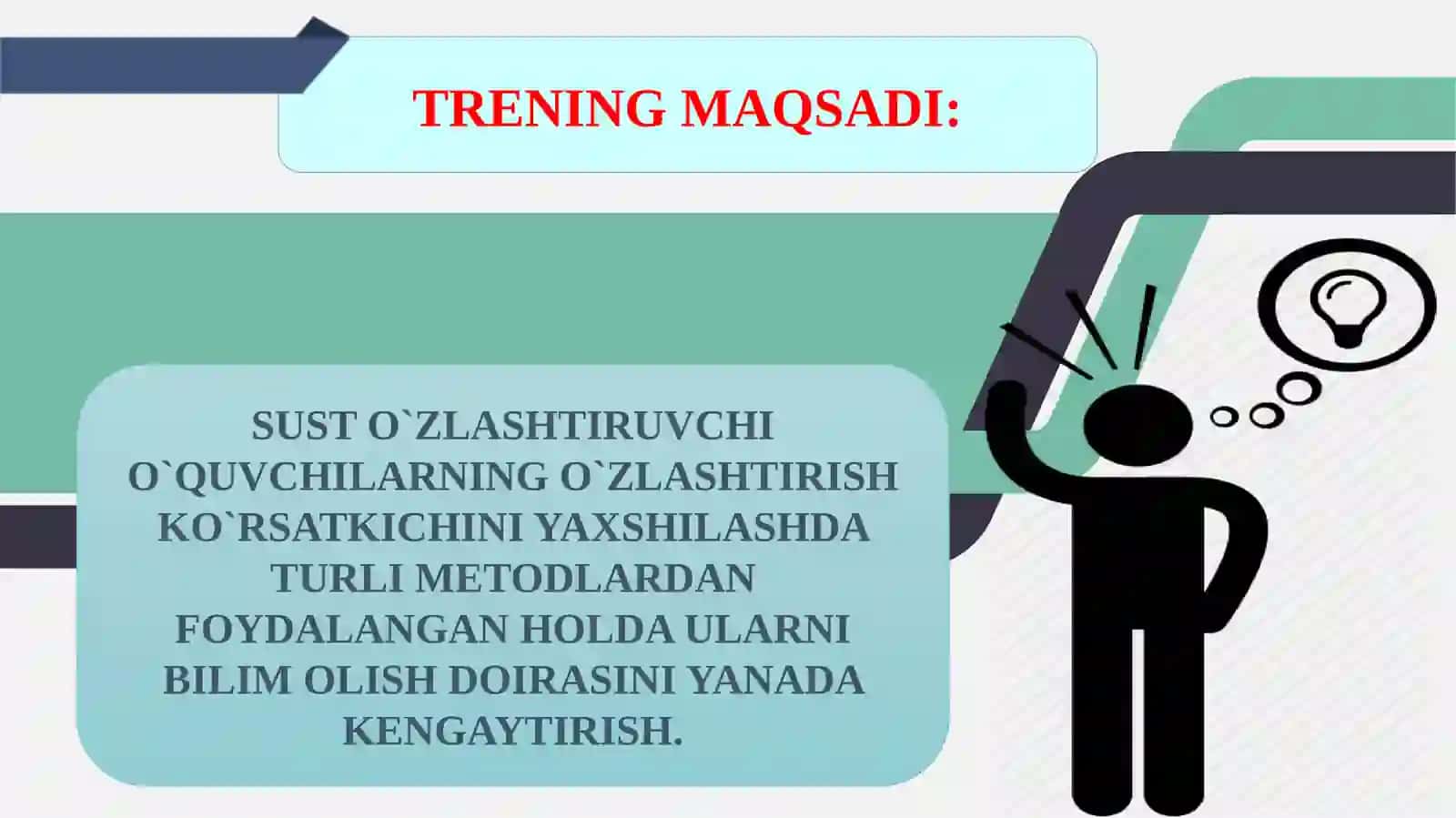 SUST O`ZLASHTIRUVCHI O`QUVCHILARNING O`ZLASHTIRISH KO`RSATKICHINI YAXSHILASH 2