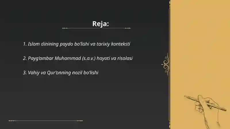 Islom dini tarixi va mohiyati 2