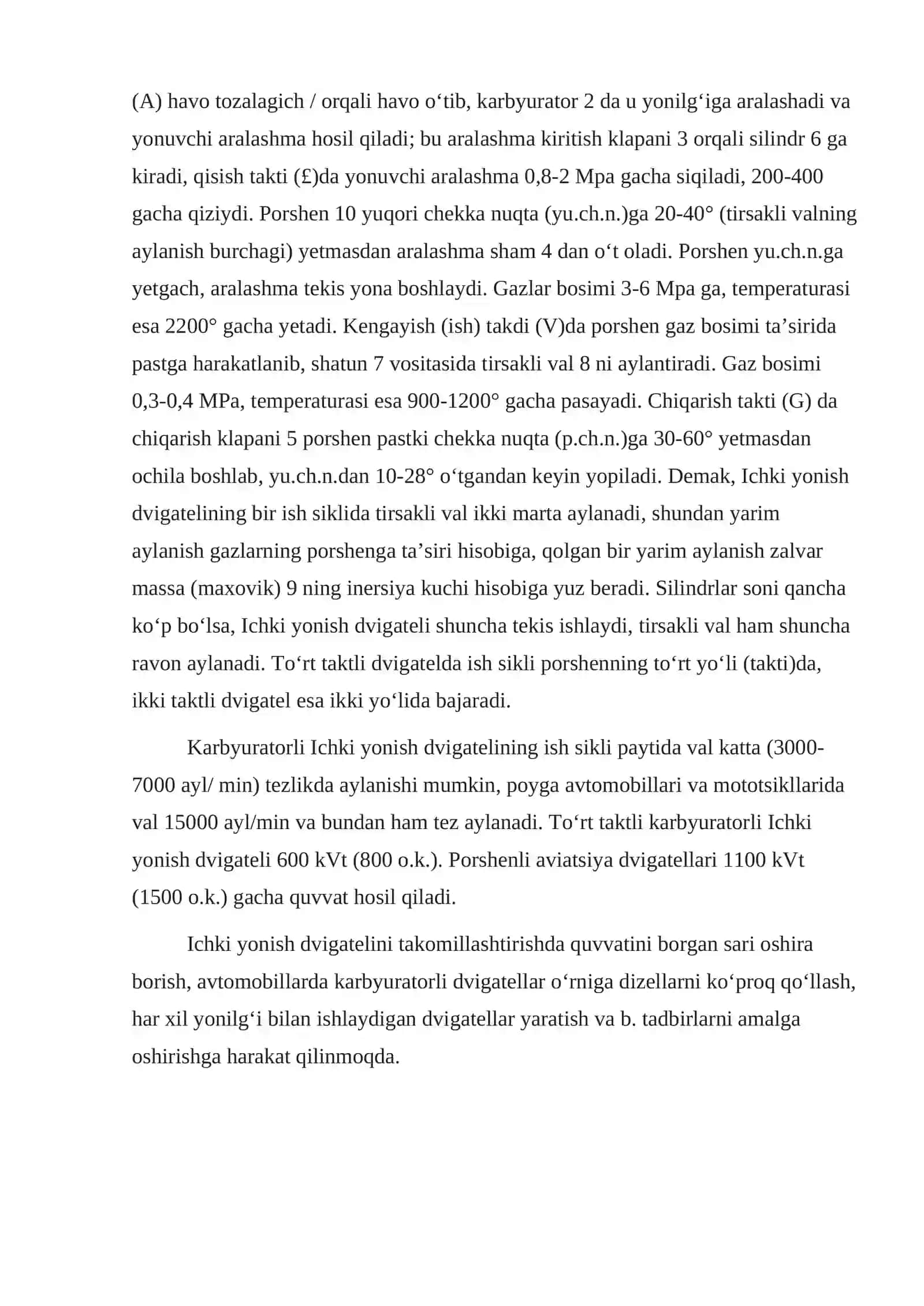 Ichki yonishdvigatellari 2