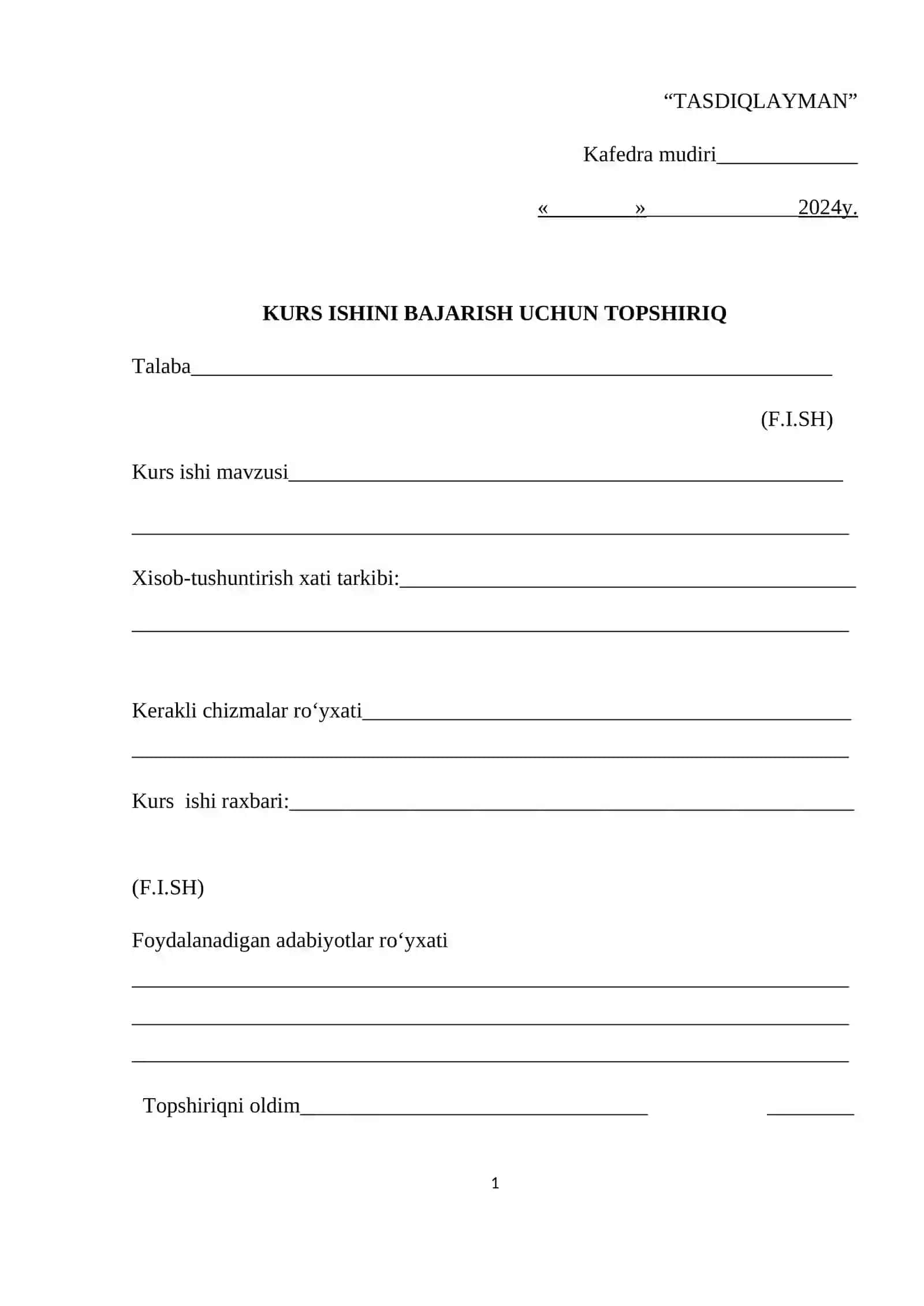 Ijro qurilmalarini hisoblash 2