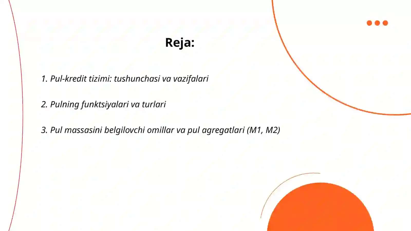 Pul-kredit tizimi va banklar 2