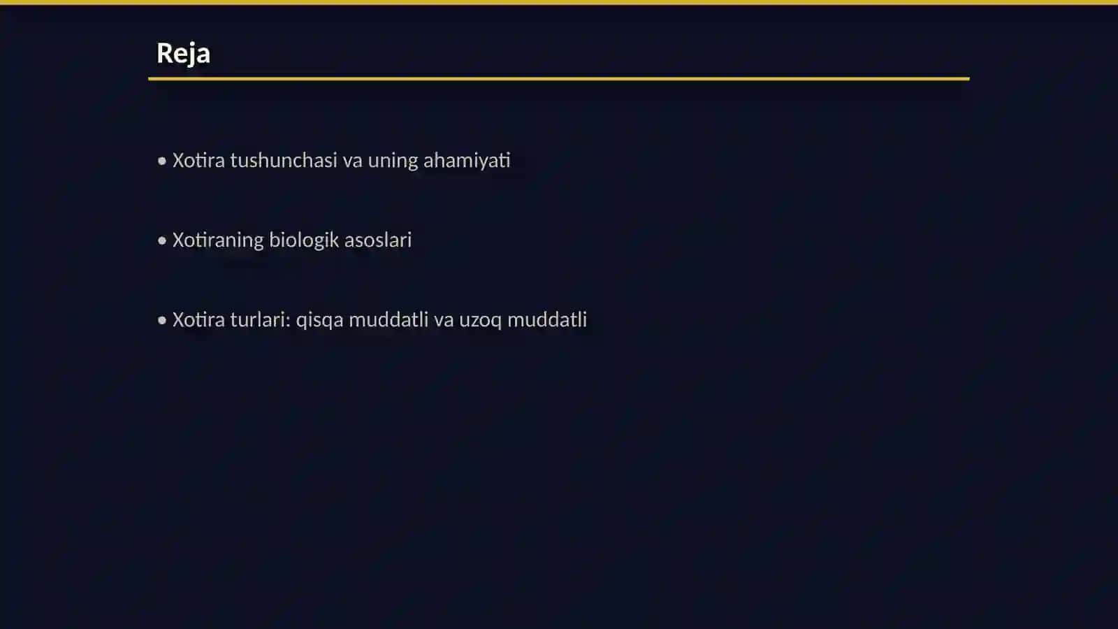 Xotira haqida tushuncha. Xotira turlari 2