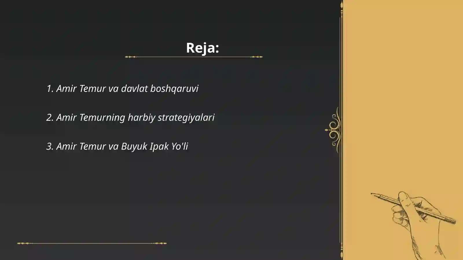 Amir Temur va Davlat Boshqaruvi 2