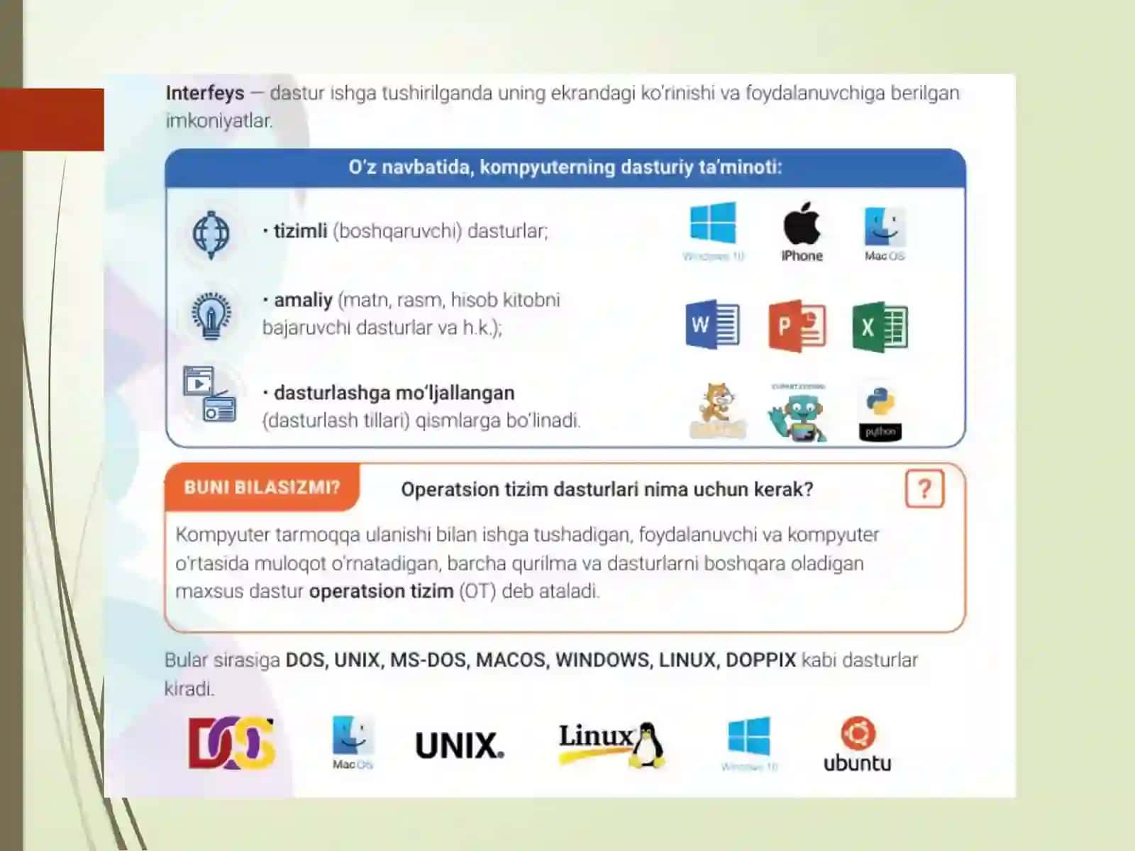 Windows operatsion tizimida ishlash asoslari 2