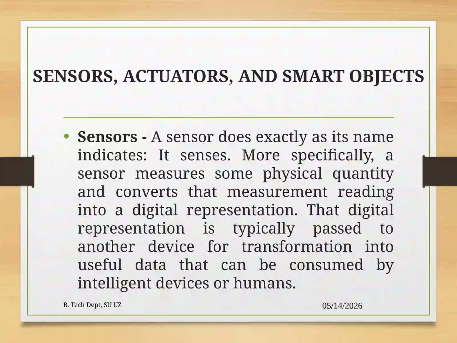 Smart Objects: The “Things” in IoT 2