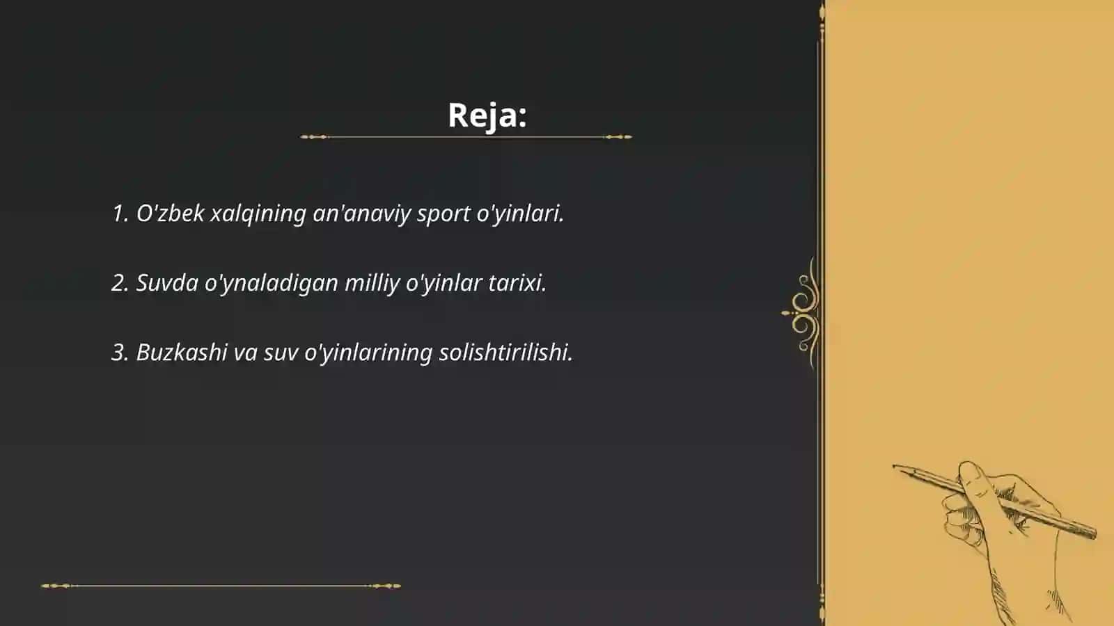 O'zbek xalqining an'anaviy sport o'yinlari 2