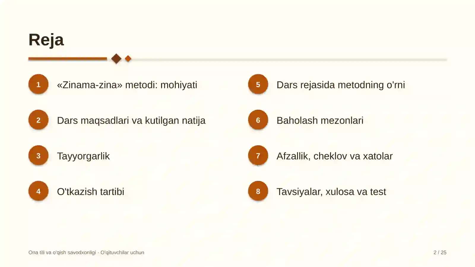 ona tili va o'qish savodxonligi darslarida zinama zina metodidan foydalanish 6631 2