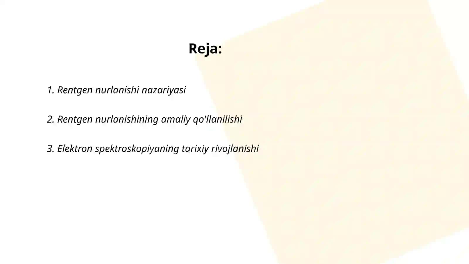 Rentgen va elektron spektroskopiya 2