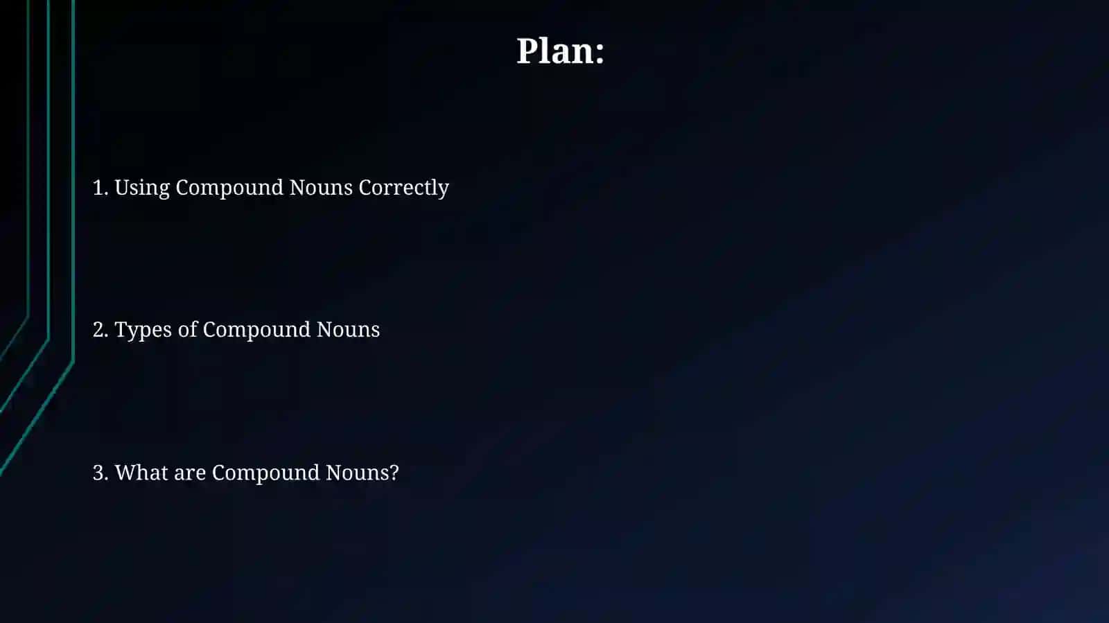 Using Compound Nouns Correctly 2