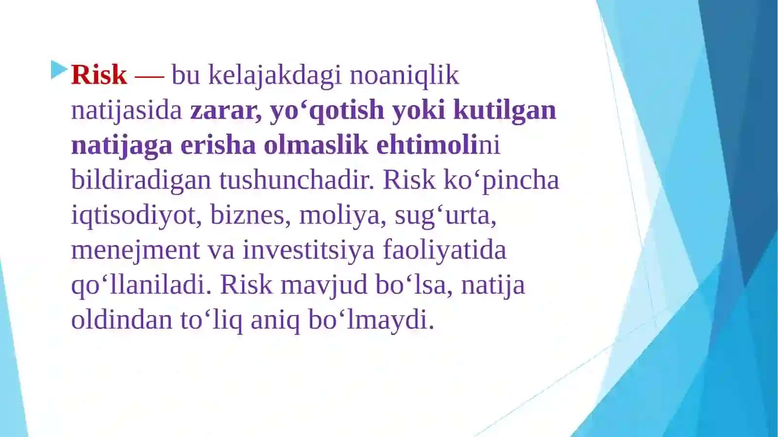 KORPORATIV RISKLARNI BOSHQARISH 2