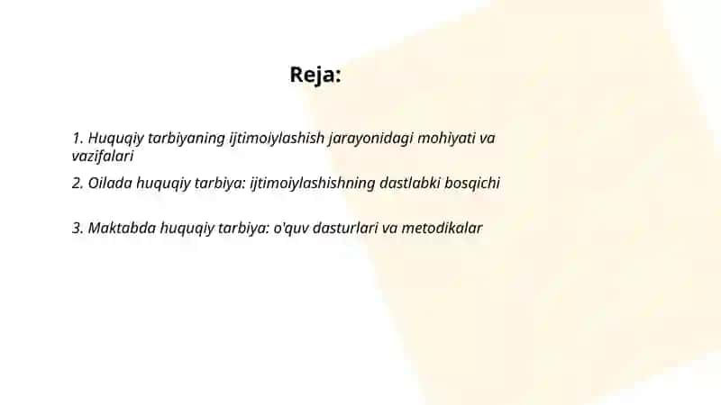Huquqiy tarbiya 2