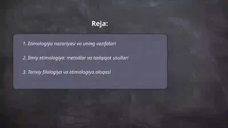 Etimologiya. Ilmiy etimologiya va xalq etimologiyasi 2