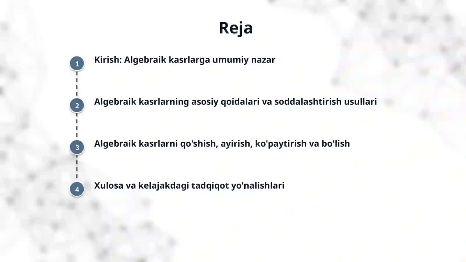Algebraic kasrlar 2