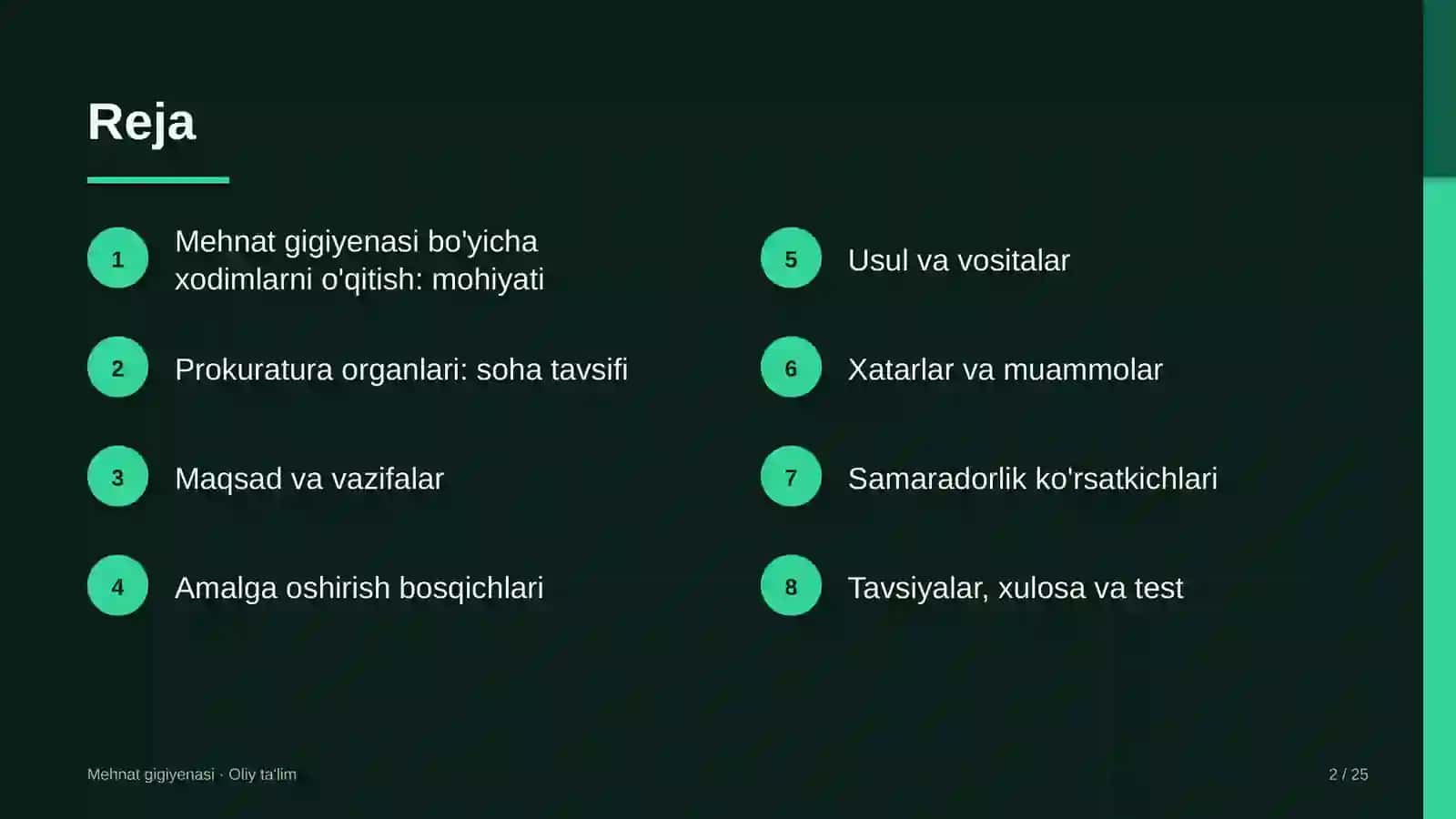prokuratura organlarida mehnat gigiyenasi bo'yicha xodimlarni o'qitish 5606 2