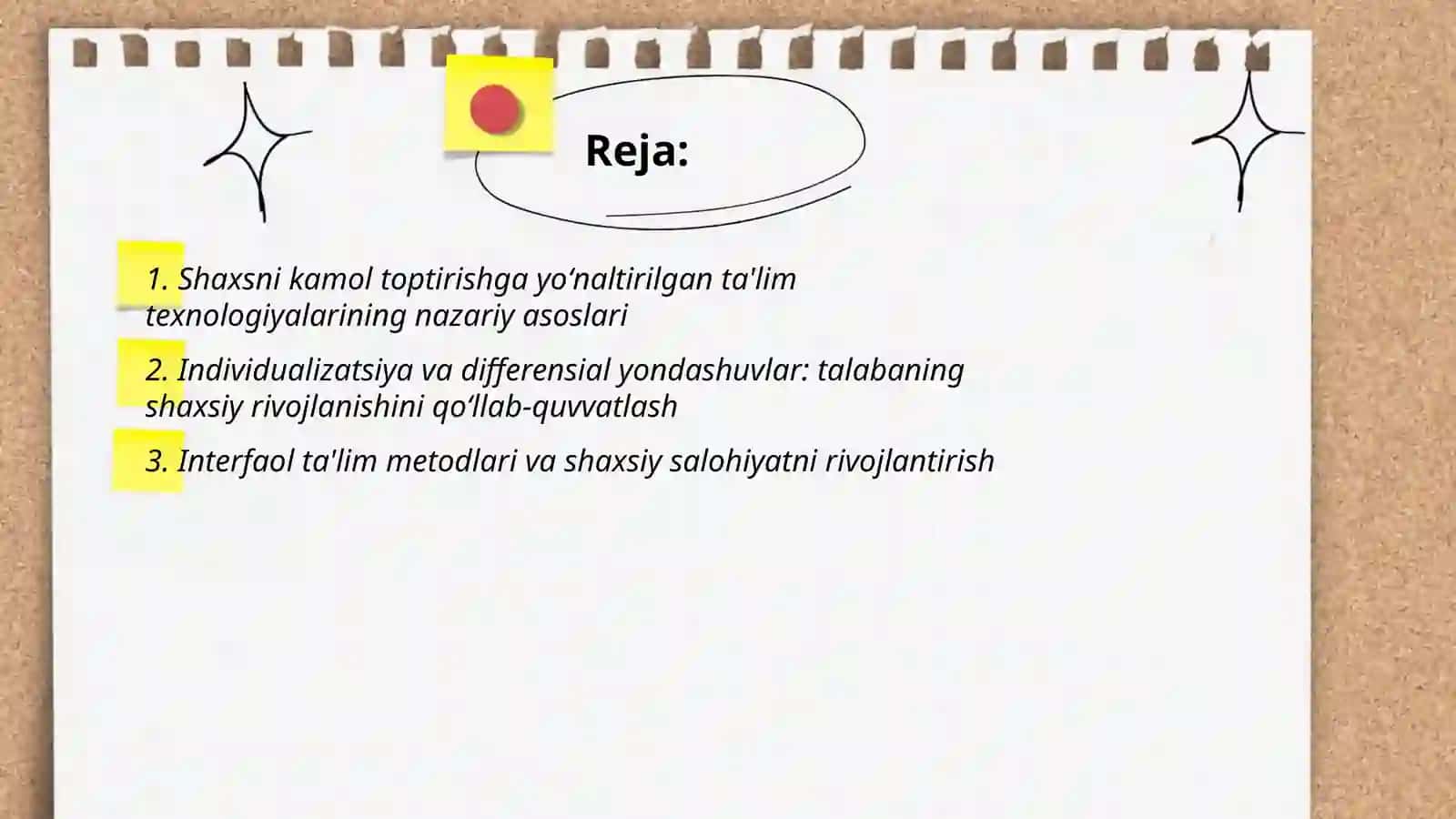 Shaxsni kamol toptirishga yoʻnaltirilgan taʼlim texnologiyalari.Integratsiya haqida umumiy tushuncha 2