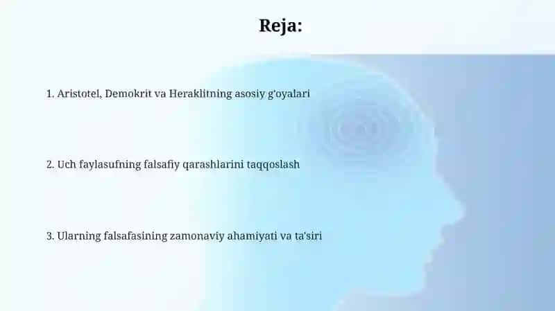 Aristotel, Demokrit va Heraklitning Falsafiy Qarashlari 2