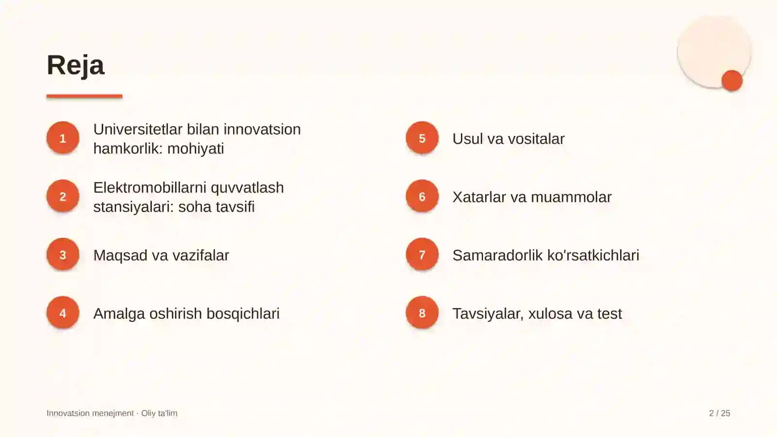 Elektromobillarni quvvatlash stansiyalarida universitetlar bilan innovatsion hamkorlikni yo'lga qo'yish 2