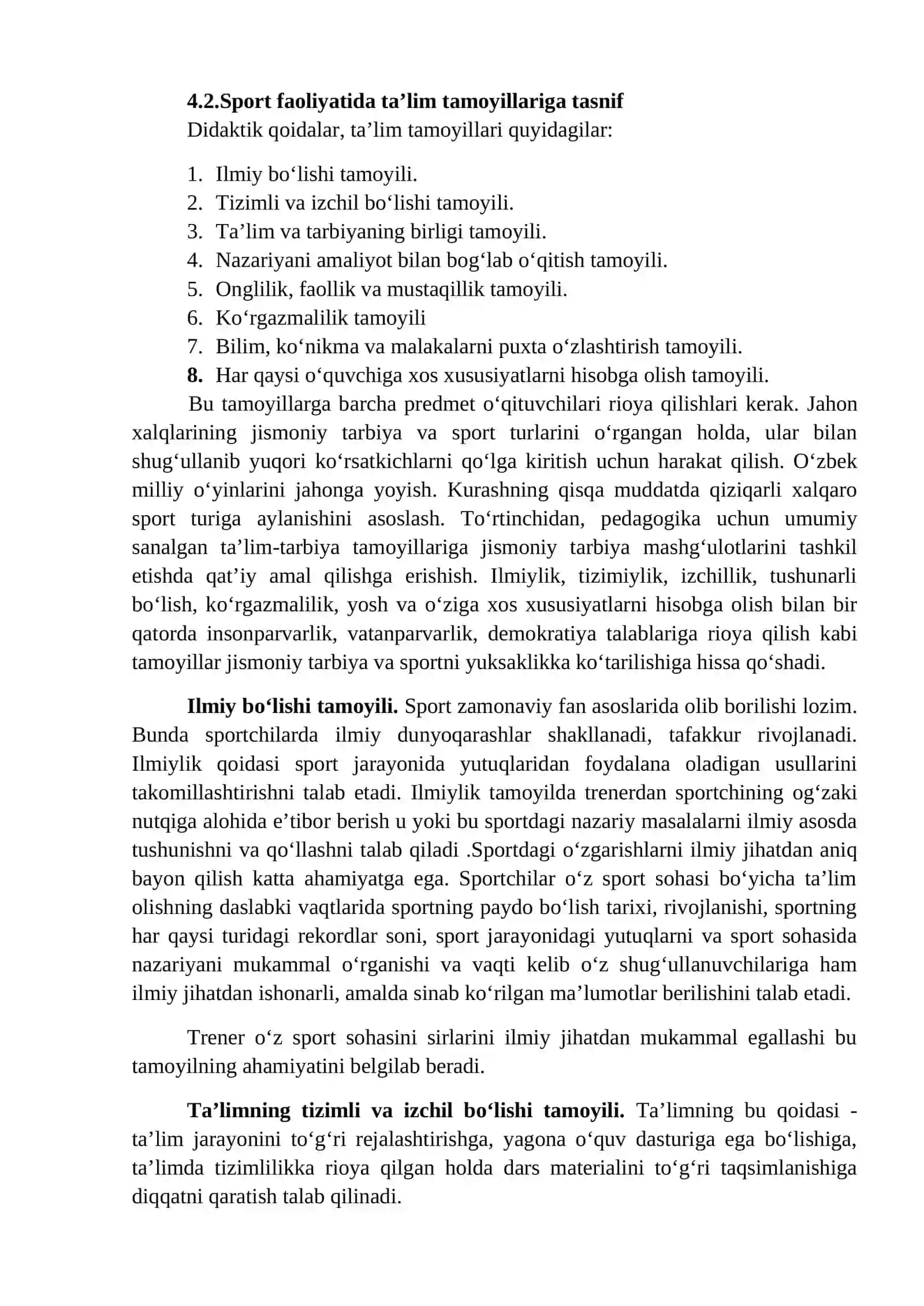 JISMONIY TARBIYA VA SPORT SOHASIDA TA’LIM TAMOYILLARI 2