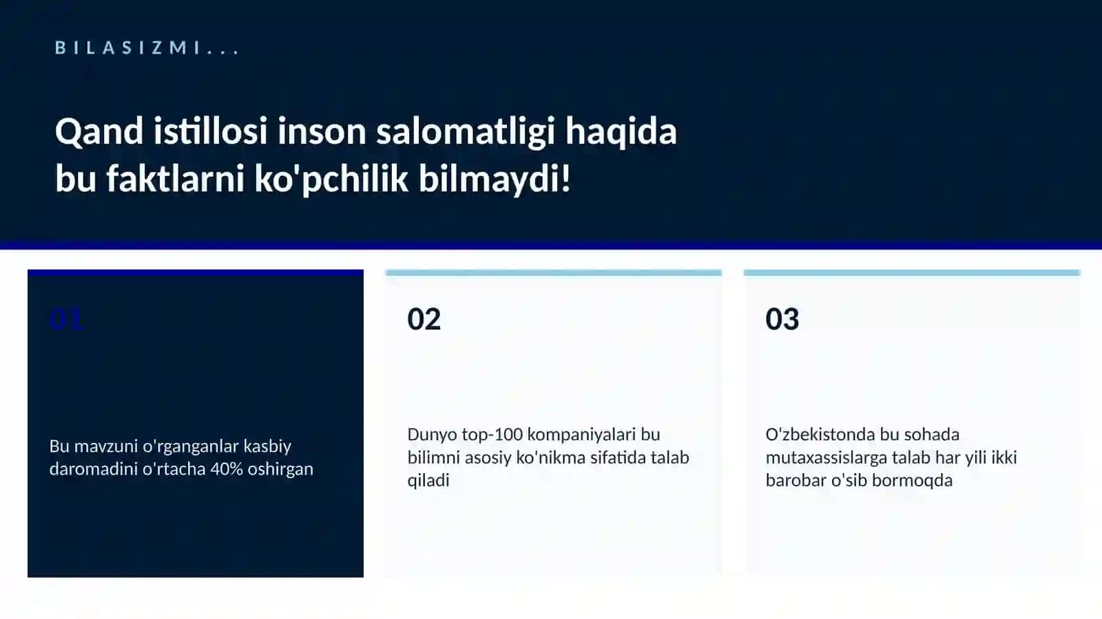 Qand istillosi inson salomatligi 2