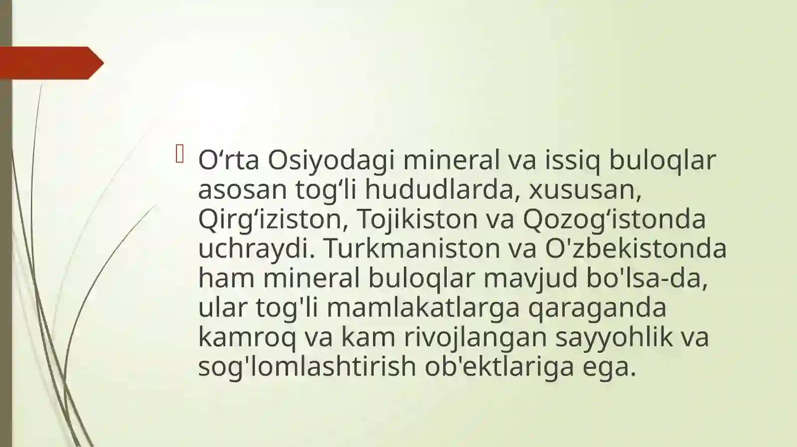 Mineral va Issiq Buloqlar 2